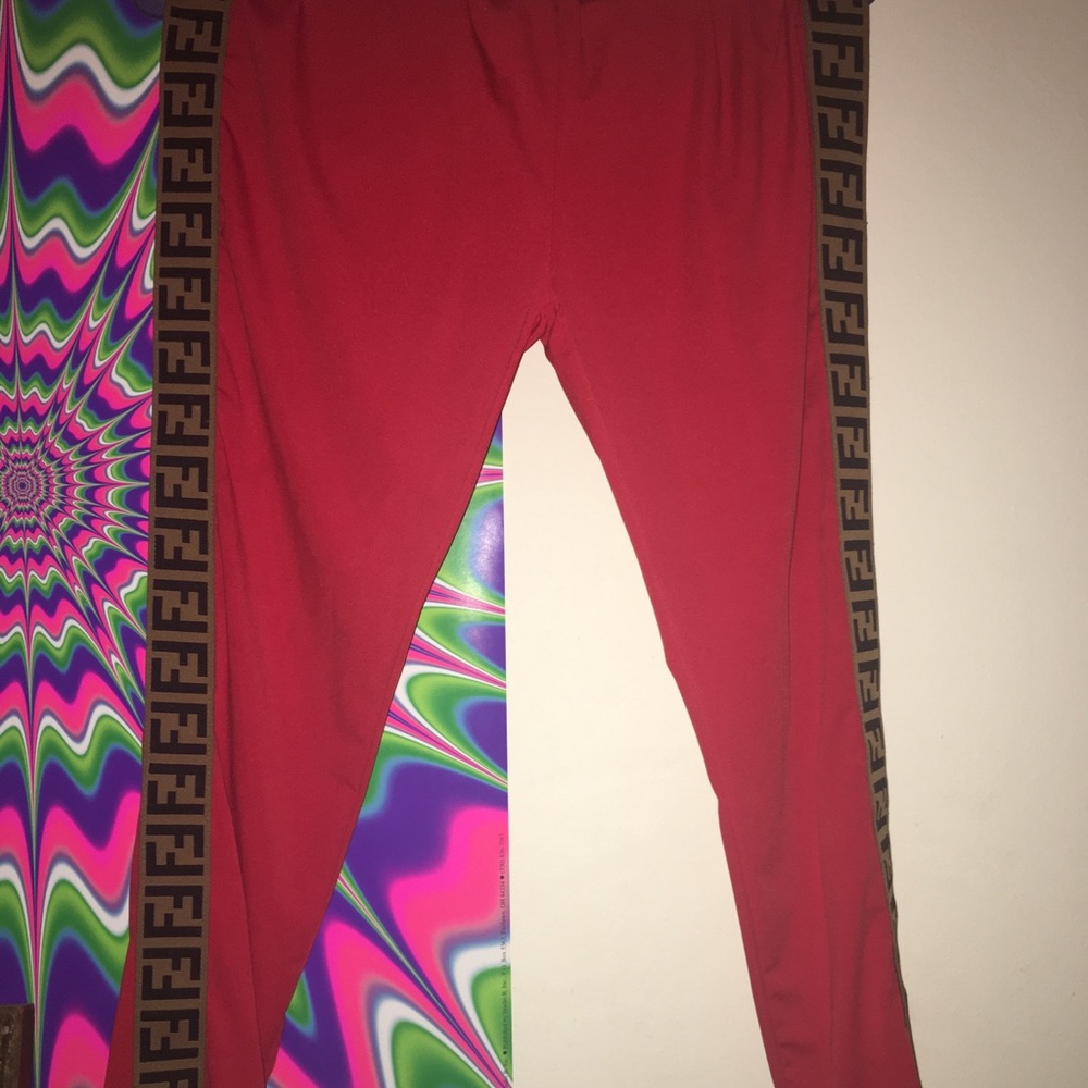 Red Fendi Joggers